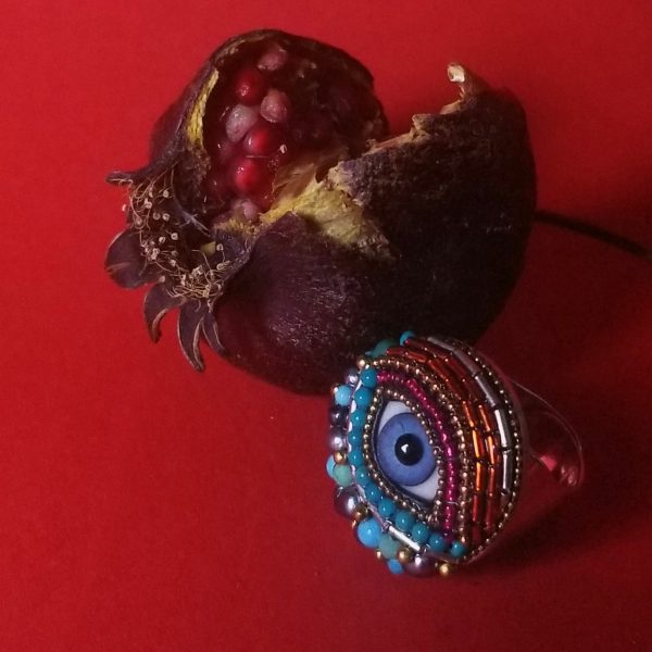 La source, Bague -Chevalière oeil Bleu