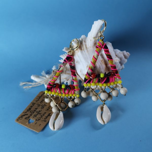 Boucles d'oreilles Cauris: My name is Kenya