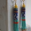 Boucles d'oreilles nomade, tissées, Héritage