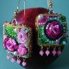 Réservées Laure, La Rose, Boucles d'oreilles