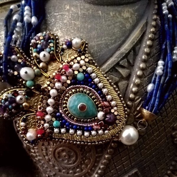 Magique Oblique, ras de cou Lapis-Lazuli