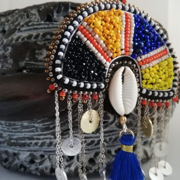 Grosse boucles d'oreilles ethniques, sentinelle