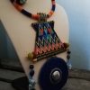 Collier ethnique tissé, Peau tambour