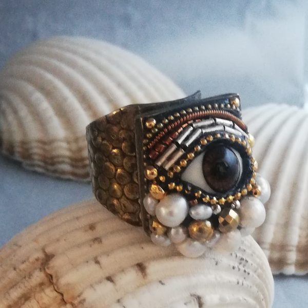 Chevalière oeil, ajustable, Eclosion