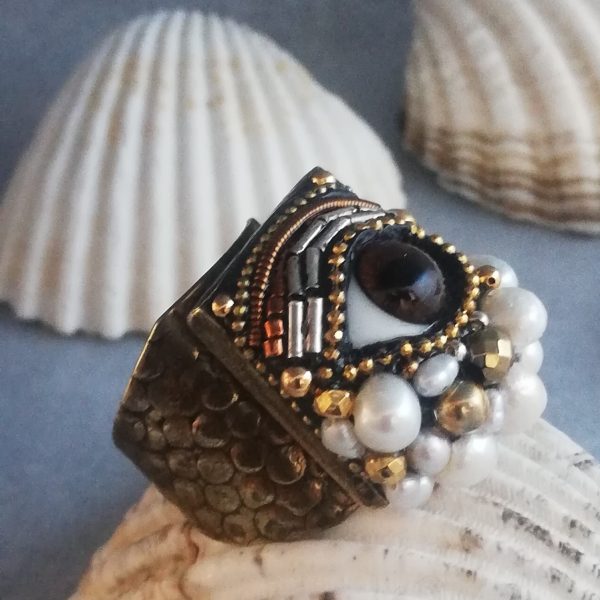 Chevalière oeil, ajustable, Eclosion