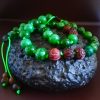 Bracelet Zen, mixte,L'esprit de la forêt, Jaspe vert des steppes de l'Oural