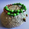 Bracelet Zen, mixte,L'esprit de la forêt, Jaspe vert des steppes de l'Oural
