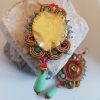 Amour de Byzance, Boucles d'oreilles dorée soutache