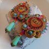 Amour de Byzance, Boucles d'oreilles dorée soutache