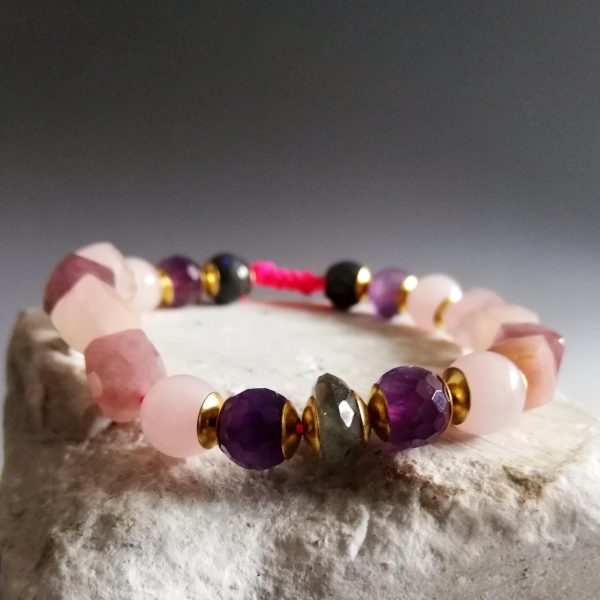 Bracelet Zen Quartz Lavande- Labradorite