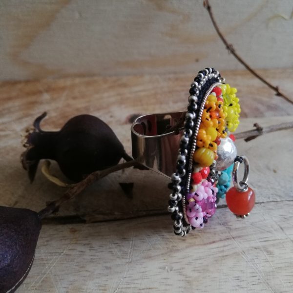 Bague ethnique Sentinelle,cornaline