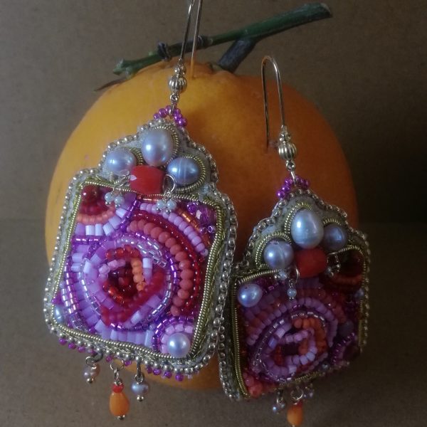 RESERVEES LADY, Boucles d'oreilles : La Rose