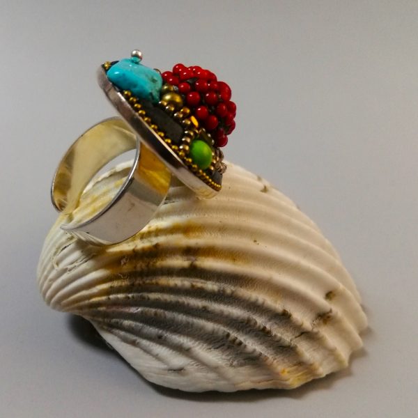 Bague Nomade Takouba corail