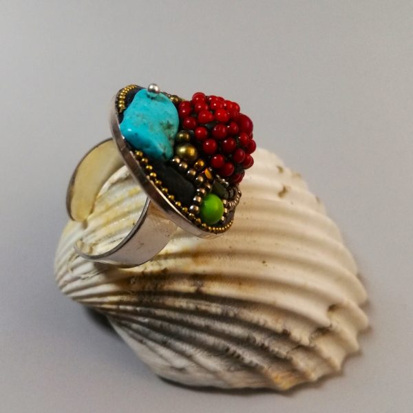 Bague Nomade Takouba corail
