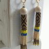 Boucles d'oreilles tissées nomade, Héritage.