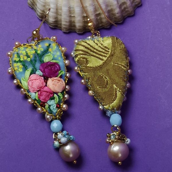 Boucles d'oreilles cœur "Par Amour"
