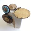 dav Peau Tambour, boucles d'oreilles grand modèle.