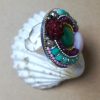 Le choix de Silver, Bague imposante, turquoise verte.