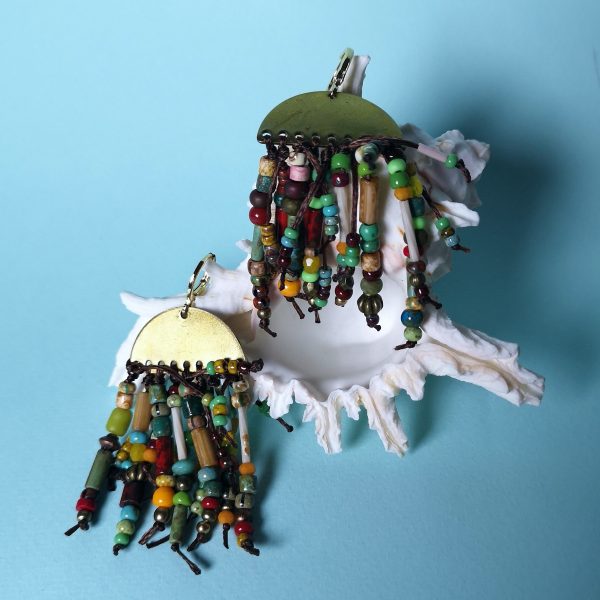 Boucles d'oreilles "méduse électrique"