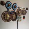 ptr Peau Tambour, boucles d'oreilles grand modèle.