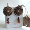 dav Peau Tambour, Boucle d'oreille cuir de poisson, petit modèle.