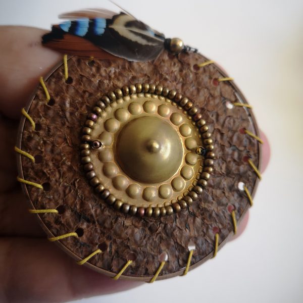 ptr Peau Tambour, boucles d'oreilles grand modèle.