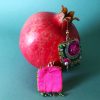 Réservées CATHERINE, Boucles d'oreilles, la jade et la rose